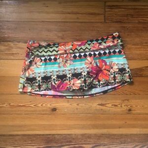 Cremieux swim skirt with liner